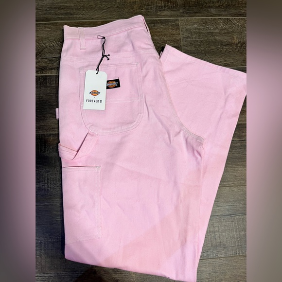 Forever 21 x Dickies Pink Pants NWT 11x30 - Picture 2 of 8